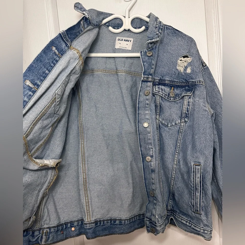 Old Navy Blue Denim Jacket - XL - Picture 5 of 7